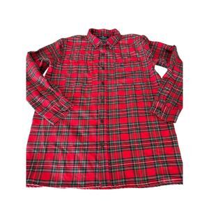 Simply Southern Men’s Red Plaid Flannel Shirt Size Small NWT Holiday